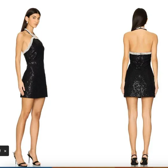 Self portrait Boucle Pearl sequin dress - Picture 9 of 12